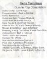 Inner page of the cover of the album Guinhè RAP Compilation Vol 1